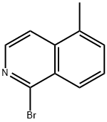 Isoquinoline, 1-bromo-5-methyl- 구조식 이미지