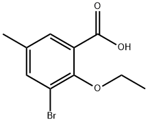 3-Bromo-2-ethoxy-5-methylbenzoic acid 구조식 이미지