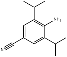 Benzonitrile, 4-amino-3,5-bis(1-methylethyl)- 구조식 이미지