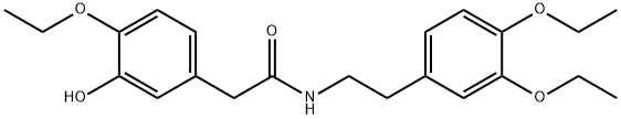 Benzeneacetamide, N-[2-(3,4-diethoxyphenyl)ethyl]-4-ethoxy-3-hydroxy- Structure