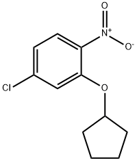 Benzene, 4-chloro-2-(cyclopentyloxy)-1-nitro- Structure