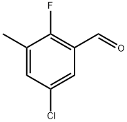 Benzaldehyde, 5-chloro-2-fluoro-3-methyl- Structure