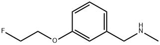 1-[3-(2-fluoroethoxy)phenyl]-N-methylmethanamine Structure