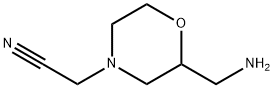 4-Morpholineacetonitrile,2-(aminomethyl)- Structure