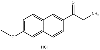 Ethanone, 2-amino-1-(6-methoxy-2-naphthalenyl)-, hydrochloride (1:1) 구조식 이미지