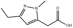 (3-ethyl-1-methyl-1H-pyrazol-5-yl)acetic acid Structure