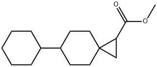 Spiro[2.5]octane-1-carboxylic acid, 6-cyclohexyl-, methyl ester Structure
