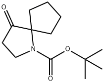 1-Azaspiro[4.4]nonane-1-carboxylic acid, 4-oxo-, 1,1-dimethylethyl ester Structure