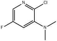 2-Chloro-5-fluoro-N,N-dimethylpyridin-3-amine 구조식 이미지