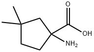 Cyclopentanecarboxylic acid, 1-amino-3,3-dimethyl- Structure