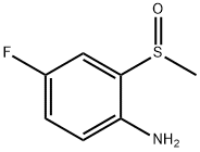 Benzenamine, 4-fluoro-2-(methylsulfinyl)- Structure