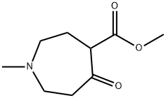 1H-Azepine-4-carboxylic acid, hexahydro-1-methyl-5-oxo-, methyl ester Structure