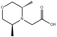 4-Morpholineacetic acid, 3,5-dimethyl-, (3S,5S)- 구조식 이미지