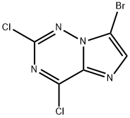 7-bromo-2,4-dichloroimidazo[2,1-f][1,2,4]triazine 구조식 이미지