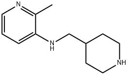3-Pyridinamine, 2-methyl-N-(4-piperidinylmethyl)- Structure