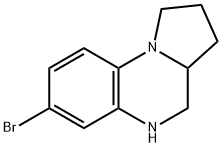 7-bromo-1H,2H,3H,3aH,4H,5H-pyrrolo[1,2-a]quinoxaline Structure