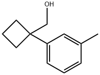 Cyclobutanemethanol, 1-(3-methylphenyl)- Structure