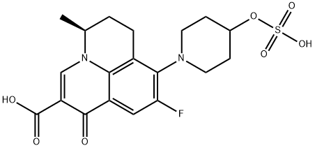 Nadifloxacin Impurity 6 (S-Nadifloxacin Sulfate Sodium Salt) Structure