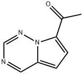 Ethanone, 1-pyrrolo[2,1-f][1,2,4]triazin-7-yl- Structure