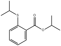 Benzoic acid, 2-[(1-methylethyl)thio]-, 1-methylethyl ester Structure