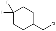 Cyclohexane, 4-(chloromethyl)-1,1-difluoro- Structure