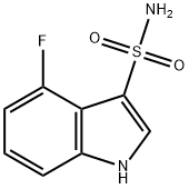 1H-Indole-3-sulfonamide, 4-fluoro- 구조식 이미지