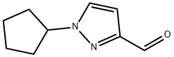 1-cyclopentyl-1H-pyrazole-3-carbaldehyde Structure