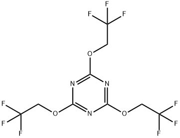 1,3,5-Triazine, 2,4,6-tris(2,2,2-trifluoroethoxy)- Structure
