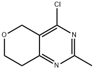 5H-Pyrano[4,3-d]pyrimidine, 4-chloro-7,8-dihydro-2-methyl- 구조식 이미지