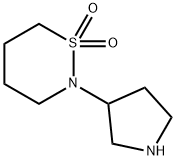 2H-1,2-Thiazine, tetrahydro-2-(3-pyrrolidinyl)-, 1,1-dioxide Structure