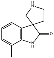 Spiro[3H-indole-3,3'-pyrrolidin]-2(1H)-one, 7-methyl- Structure