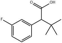 2-(3-Fluoro-phenyl)-3,3-dimethyl-butyric acid Structure