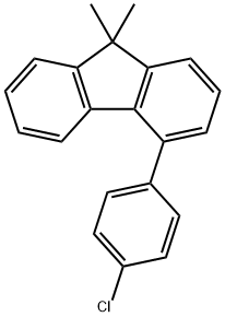 9H-Fluorene, 4-(4-chlorophenyl)-9,9-dimethyl- Structure