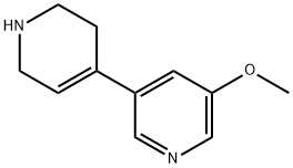 3,4′-Bipyridine, 1′,2′,3′,6′-tetrahydro-5-methoxy- Structure