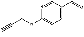 3-Pyridinecarboxaldehyde, 6-(methyl-2-propyn-1-ylamino)- Structure