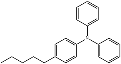 Benzenamine, 4-pentyl-N,N-diphenyl- Structure