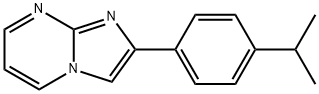 Imidazo[1,2-a]pyrimidine, 2-[4-(1-methylethyl)phenyl]- Structure