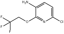 3-Pyridinamine, 6-chloro-2-(2,2,2-trifluoroethoxy)- Structure