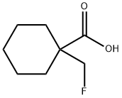 1-(Fluoromethyl)cyclohexane-1-carboxylic acid Structure