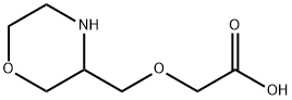 Acetic acid, 2-(3-morpholinylmethoxy)- Structure