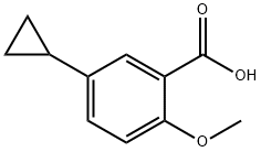 Benzoic acid, 5-cyclopropyl-2-methoxy- 구조식 이미지