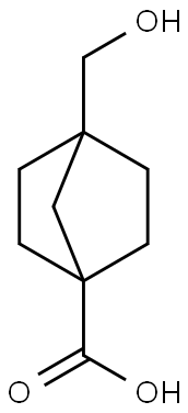 4-(hydroxymethyl)norbornane-1-carboxylic acid 구조식 이미지