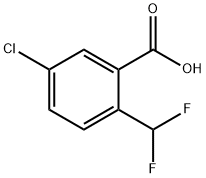 5-chloro-2-(difluoromethyl)benzoic acid 구조식 이미지