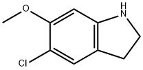 1H-Indole, 5-chloro-2,3-dihydro-6-methoxy- Structure