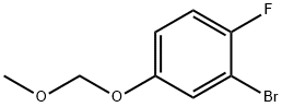 Benzene, 2-bromo-1-fluoro-4-(methoxymethoxy)- Structure