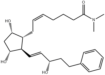 17-phenyl trinor Prostaglandin F2α dimethyl amide Structure