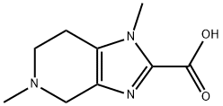 1H-Imidazo[4,5-c]pyridine-2-carboxylic acid, 4,5,6,7-tetrahydro-1,5-dimethyl- Structure