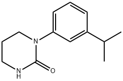 1-[3-(propan-2-yl)phenyl]-1,3-diazinan-2-one Structure