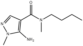 5-amino-N-butyl-N,1-dimethyl-1H-pyrazole-4-carboxamide Structure