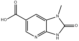 1H-Imidazo[4,5-b]pyridine-6-carboxylic acid, 2,3-dihydro-1-methyl-2-oxo- 구조식 이미지